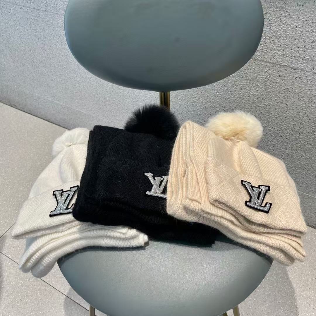LV scarf hat 092002
